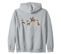 Chiens Cowboy Doberman illustrés Western Doberman Sweat à Capuche
