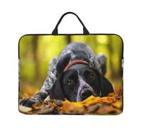 Chiens d'arrêt Allemand à Poil Court pour l'automne,Housse pour Ordinateur Portable 14 Pouces, Sacoche pour Ordinateur Portable, Mallette avec poignée