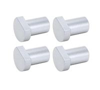 Chiens de banc 19 mm | 4 PCS PEGS WORKBENCH en alliage en aluminium | Secure Grip Woodworking s'arrête pour le bureau/scie à table/forment de presse | Outils de fixation à (Silver)