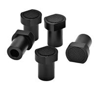 Chiens de banc de 20 mm - 19/20 mm avec insert antidérapant | Colliers de serrage pour trous d'établi | Pour la fabrication de meubles, le meulage, le sciage, le ponçage, le perçage, les travaux