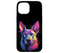 Chiens de Berger Belges colorés à l'aquarelle Coque pour iPhone 15