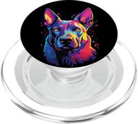 Chiens de Berger Belges colorés à l'aquarelle PopSockets PopGrip pour MagSafe