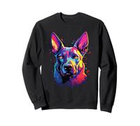 Chiens de Berger Belges colorés à l'aquarelle Sweatshirt