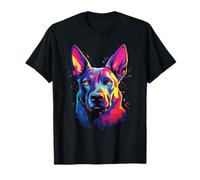 Chiens de Berger Belges colorés à l'aquarelle T-Shirt