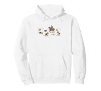 Chiens de Berger des Shetland de l'Ouest illustrés Cowboy Sheltie Sweat à Capuche