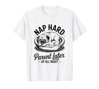 Chiens de la Famille de Chiots Chug Pug pour la première Fois T-Shirt