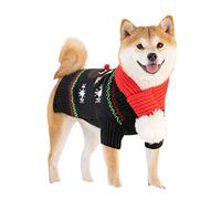 Chiens De Noël Chariot Chariot Animal De Compagnie Vêtements pour Chiens Automne et Pull d'hiver Shiba Inu Méthode en Peluche Vêtements d'hiver Small et Moyen Chiens Chiots Animaux De