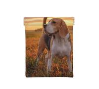 Chiens de pelouse Beagle en Promenade Animaux Chiens Coucher de Soleil, Sac de Rangement pour Femmes, Portefeuille supérieur à Presser, Petit Porte-Monnaie, Pochette de Changement