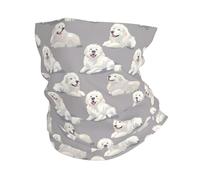 Chiens De Race Grand Pyrénéen Blanc Mignons Homme Femme Cache Cou Respirant Bandeau Douce Tour De Cou pour Cyclisme Vélo Moto Yoga