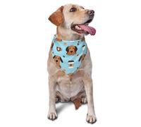 Chiens De Saint-Hubert Et Cafés Serviettes Triangle pour Animaux Doux Et Confortable Triangle pour Chiens Ajustable Bavoir Bandana Triangulaire pour Animal
