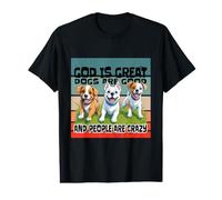 Chiens Dieu Foi Humour Joie Loyauté Compagnie Simple T-Shirt Graphique avec Valeur