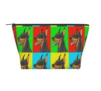 Chiens Doberman Pinscher, Trousse de Toilette Trousse de Maquillage Sac à cosmétiques Trousse de Toilette de Voyage Portable