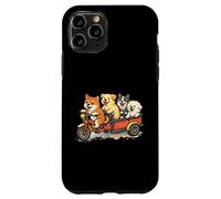 Chiens drôles Faisant du vélo Coque pour iPhone 11 Pro