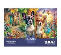 Chiens en mer Puzzle 1000 Pièces Educa Jouet Cadeau Unique Décoration Intérieure Animaux Jeu Éducatif Challenge Toy pour Adultes Et Enfants À Partir De 12 Ans 52x38cm/1000pcs