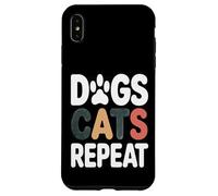 Chiens et Chats répètent Le Dicton Amusant de la Vie d'un propriétaire d'animal Coque pour iPhone XS Max