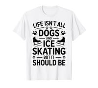 Chiens et patinage sur glace drôle patinage sur glace T-Shirt
