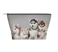Chiens Husky Huskies, Trousse de Toilette Trousse de Maquillage Sac à cosmétiques Trousse de Toilette de Voyage Portable