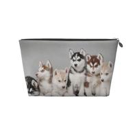Chiens Husky Huskies, Trousse de Toilette Trousse de Maquillage Sac à cosmétiques Trousse de Toilette de Voyage Portable