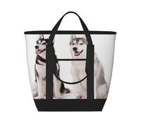 Chiens Husky imprimés,Sacs à lunch isothermes de grande capacité pour femmes et hommes