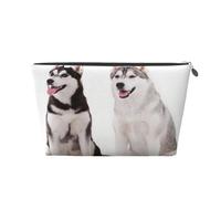 Chiens Husky imprimés, Trousse de Toilette Trousse de Maquillage Sac à cosmétiques Trousse de Toilette de Voyage Portable
