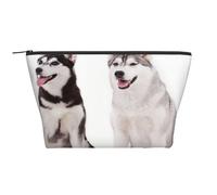 Chiens Husky imprimés, Trousse de Toilette Trousse de Maquillage Sac à cosmétiques Trousse de Toilette de Voyage Portable