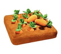 Chiens Jouets Carottes Récolte Jouets En Peluche Coton Farci Carottes Récolte Jouet À Mâcher Tapis Reniflant Pour Chiens Chats, Carrot Field Jouets Votre Animal De Compagnie Peut Heureux Jouer Seul