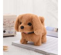 Chiens Jouets pour Enfants, Chiot Robot Réaliste, Jouet Interactif en Peluche pour Chien, Marche, Aboiement, Remuement de la Queue, pour Garçons Et Filles de 2 À 8 Ans, Cadeaux ColorC