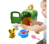 Chiens Jouets pour - PP 10x8.5x6cm | 8pcs pour Animaux De Compagnie Kit De Rôle Jeu | Ensemble De Vétérinaire pour Le Jouet pour , Le Jeu Imaginatif, La Responsabilité D'apprenti