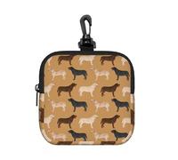 Chiens Labrador Retrievers, Labrador Jaune Mignon, Labrador Chocolat,Pochette de Rangement carrée à Fermeture éclair, Porte-Monnaie en néoprène, Petit Portefeuille, Pochette à Monnaie, Porte-Monnaie