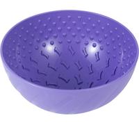 Chiens Lick Bowl peur interactive avec grande capacité Relieft ennui animal Sloch Feeder pour chiens chiots chats animaux de compagnie violet violet