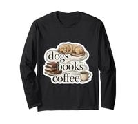 Chiens Livres de café pour Chien Propriétaire canin Maman Papa Lecture de caféine Mignon Manche Longue