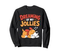 Chiens Mignons Chiots rêvant de Vacances Vacances Sweatshirt