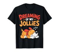 Chiens Mignons Chiots rêvant de Vacances Vacances T-Shirt