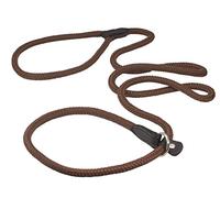 Chiens My Love Corde en nylon Slip Laisse pour chien Collier et laisse Style britannique 1,2 m de long, Medium: 3/8" (8mm), marron