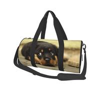 Chiens Rottweiler Chiens Mignons Chiot Animaux de Compagnie Petit, Sac de Voyage de Grande capacité, Sac à Main Rond, Sac de Voyage de Sport, fourre-Tout, Sac de Fitness