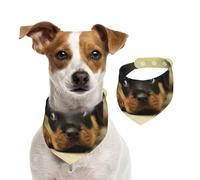 Chiens Rottweiler Chiens Mignons Chiots Animaux de Compagnie Petits,Bandanas pour Chien, écharpe en Coton, Bavoirs réglables pour Animaux de Compagnie,M