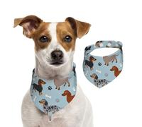 Chiens Teckel Bleu,Bavoir pour Animaux de Compagnie, écharpe, Bandana pour Chats et Chiens, Serviette pour Chiens, écharpe réglable pour Animaux de Compagnie,M