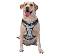Chiens Teckel Bleu,Harnais pour Animaux de Compagnie, Harnais réfléchissant réglable pour Chien,M