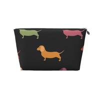 Chiens Teckel Mignons, Trousse de Toilette Trousse de Maquillage Sac à cosmétiques Trousse de Toilette de Voyage Portable