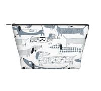 Chiens Teckel, Trousse de Toilette Trousse de Maquillage Sac à cosmétiques Trousse de Toilette de Voyage Portable