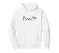Chiens Western illustrés Cowboy Cavalier King Charles Spaniel Sweat à Capuche
