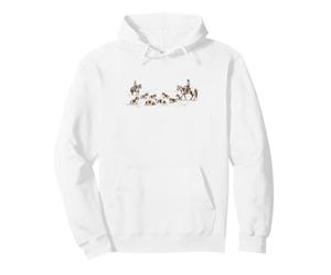 Chiens Western illustrés Cowboy Cavalier King Charles Spaniel Sweat à Capuche