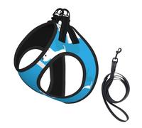 Chiens Westie Qui courent,Harnais pour Animaux de Compagnie, Harnais réfléchissant réglable pour Chien,M
