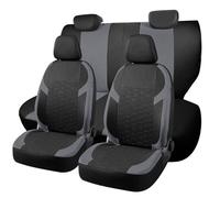 Chifeng Housses de siège universelles pour Ford Edge Fiesta Focus Ka+ Plus Kuga Mondeo Puma - Kit de protection complet en polyester de qualité supérieure (gris)