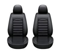 Chifeng Lot de 2 housses de siège de voiture imperméables en cuir synthétique pour siège avant de voiture Volkswagen (noir)