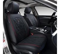 Chifeng Lot de 2 housses de siège de voiture pour Ford Kuga - Confortables - Imperméables - Résistantes à l'usure - Respirantes - Noir