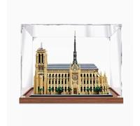 CHIFENMS Boîte de présentation en acrylique pour Lego 21061 Notre Dame de Paris, boîte en acrylique transparent pour exposer des poupées, vitrine anti-poussière (2 mm)