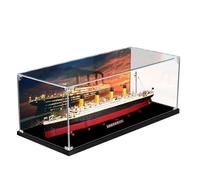 Vitrine en acrylique transparent pour Lego 10294 Titanic - Boîte de rangement pour objets de collection - Boîte de rangement pour (coque uniquement) (spray arrière)