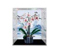 CHIFENMS Vitrine en acrylique transparent pour Lego 10311 Orchidée, blocs de construction, objets de collection, boîte de rangement transparente anti-poussière pour (coque uniquement) (aérographe