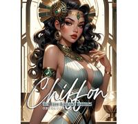 Chiffon: Art Deco Fashion Textiles: 200 Bold and Intricate Art Deco Fashion Textile Illustrations to Color